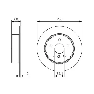 Disco de freno BOSCH 0 986 479 T97 Envío Exprés